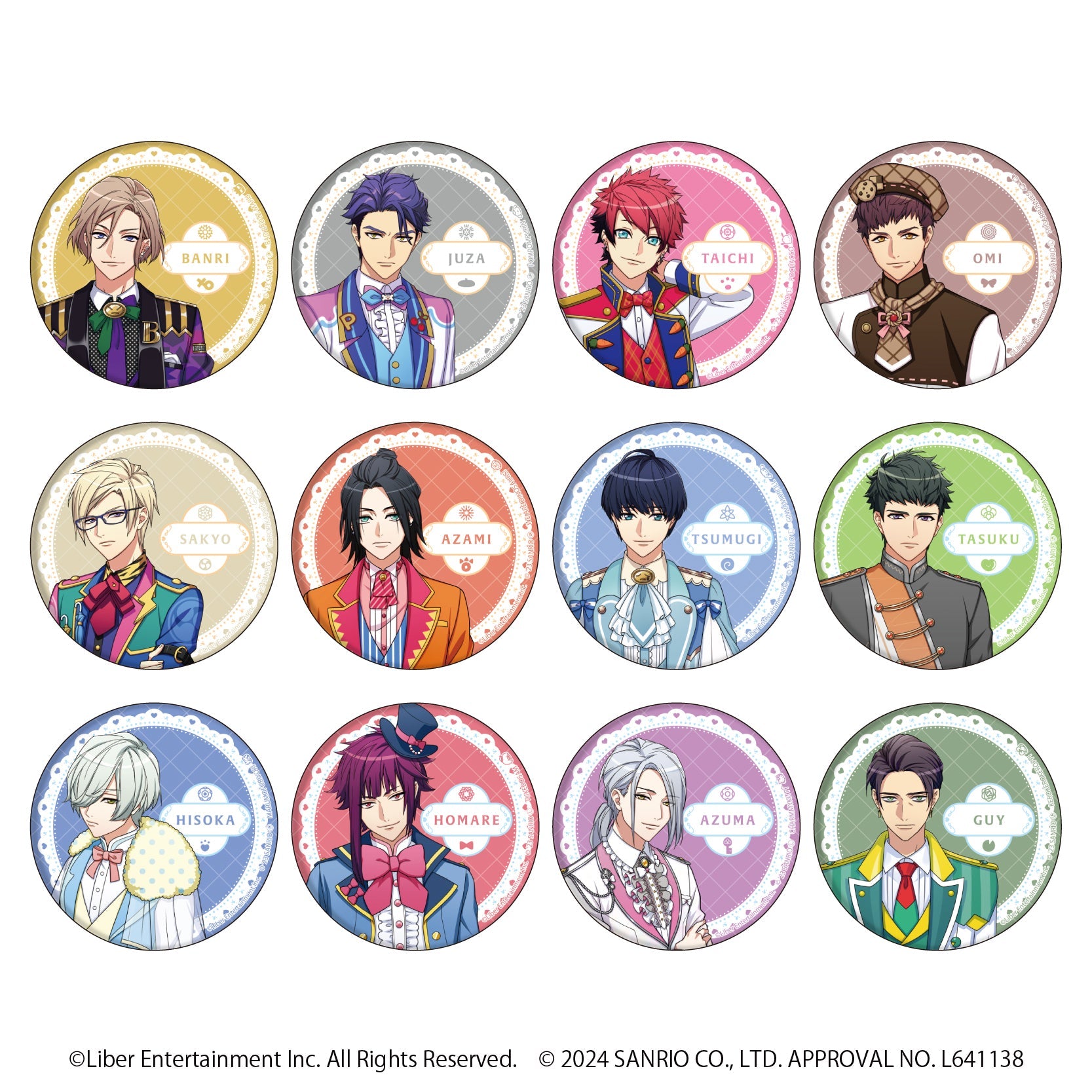 グリッター缶バッジ54mm「A3!×Sanrio characters」04/A&W ブラインド(全12種)(公式イラスト) - 公式商品画像 | AniSmile