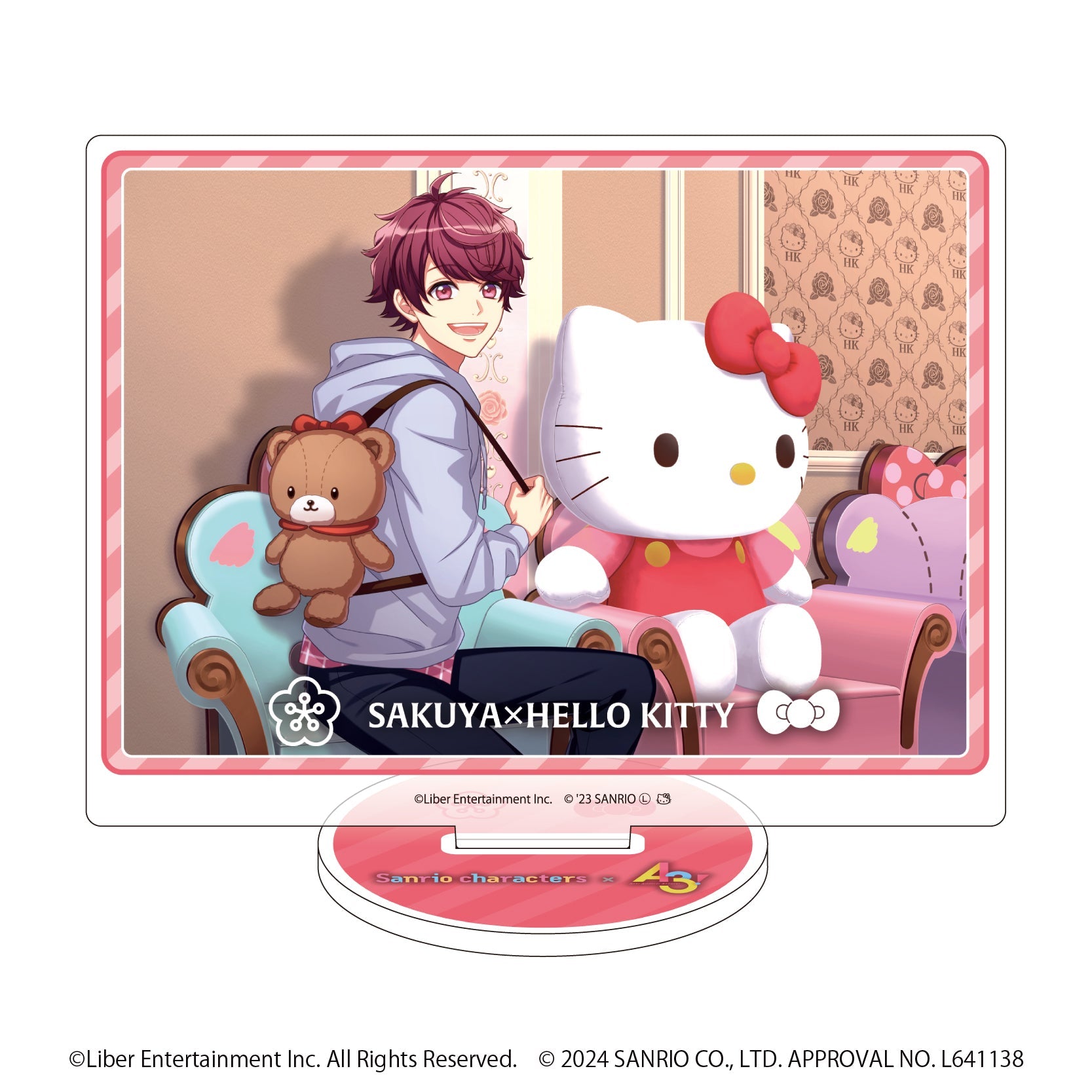 アクリルスタンド「A3!×Sanrio characters」05/佐久間咲也×ハローキティ(公式イラスト) - 公式商品画像 | AniSmile