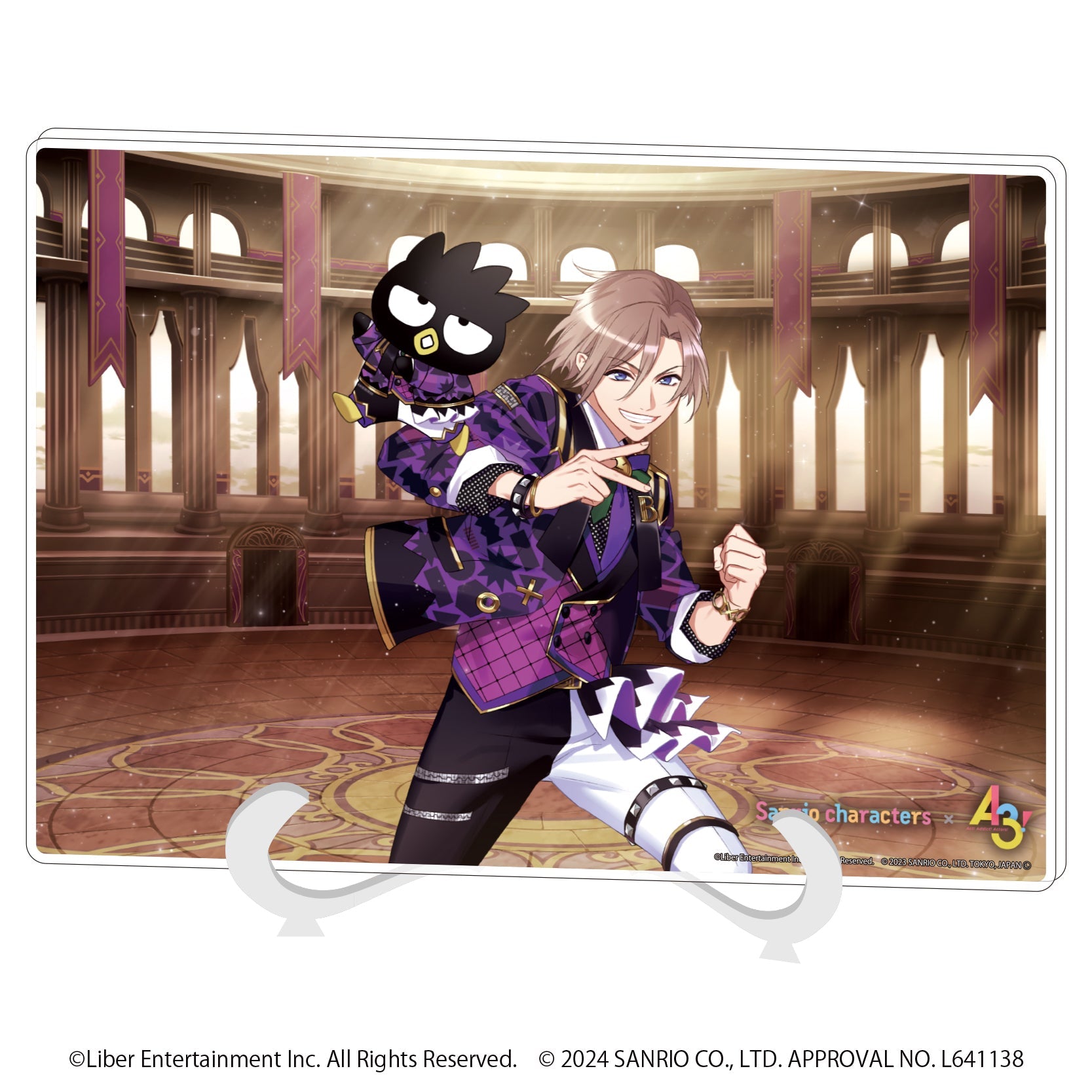 アクリルアートボード(A5サイズ)「A3!×Sanrio characters」03/摂津万里×バッドばつ丸(公式イラスト) - 公式商品画像 | AniSmile