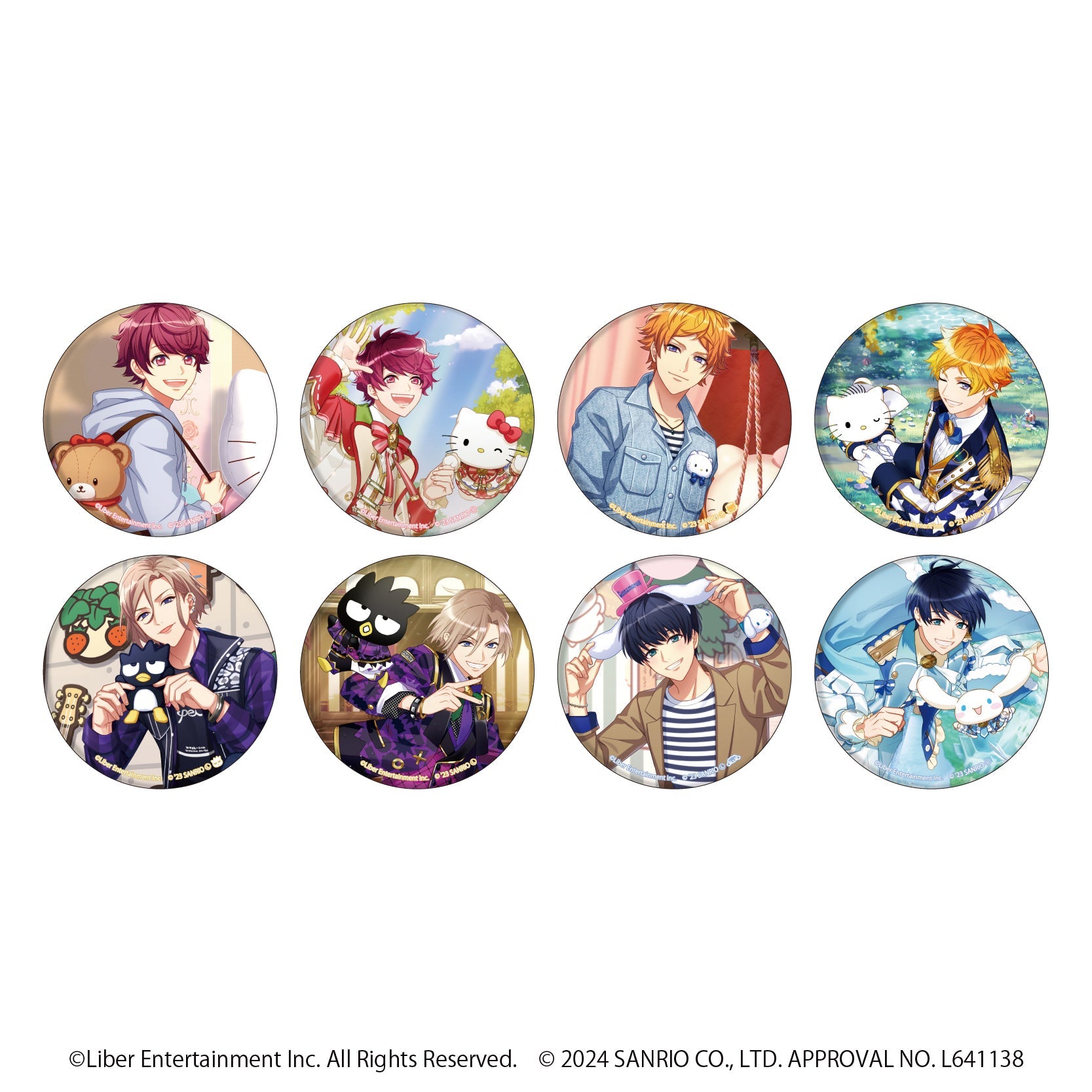 グリッター缶バッジ54mm「A3!×Sanrio characters」01/ブラインド(全8種)(公式イラスト) - 公式商品画像 | AniSmile