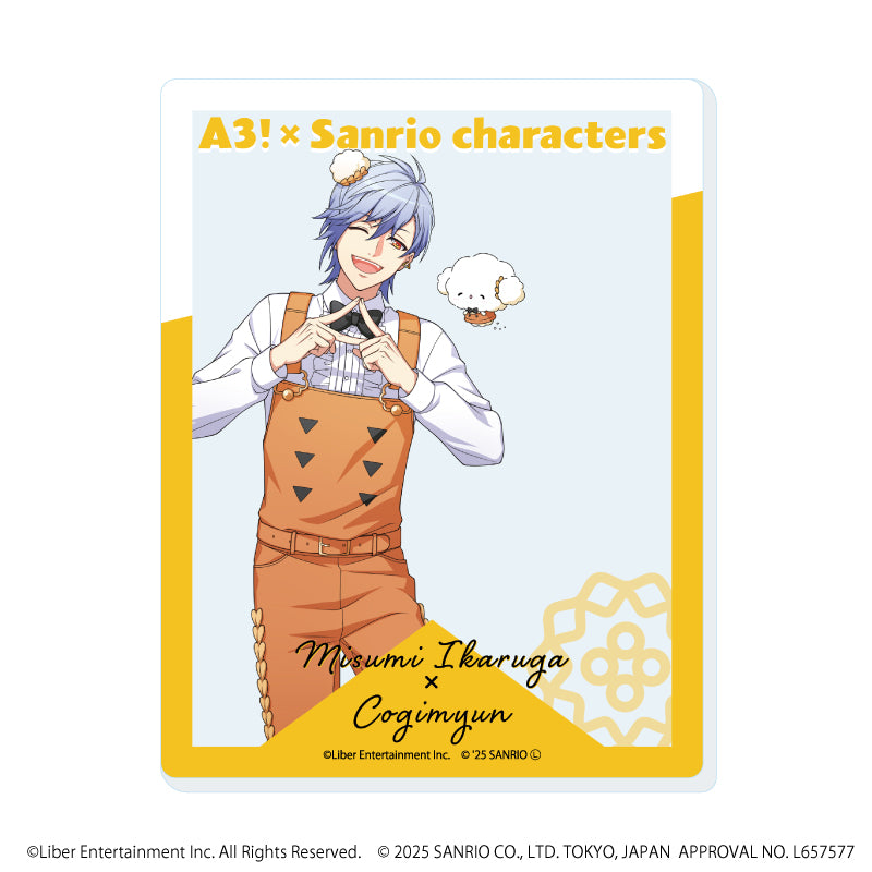 アクリルカード「A3!×Sanrio characters」16/斑鳩 三角×こぎみゅん(等身イラスト) - 公式商品画像 | AniSmile
