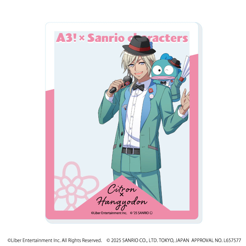 アクリルカード「A3!×Sanrio characters」15/シトロン×ハンギョドン(等身イラスト) - 公式商品画像 | AniSmile