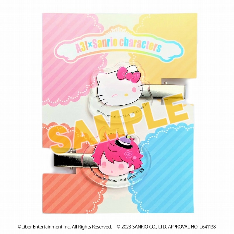 前髪クリップ2個セット「A3!×Sanrio characters」17/古市左京×ゴロピカドン 画像 2 | AniSmile