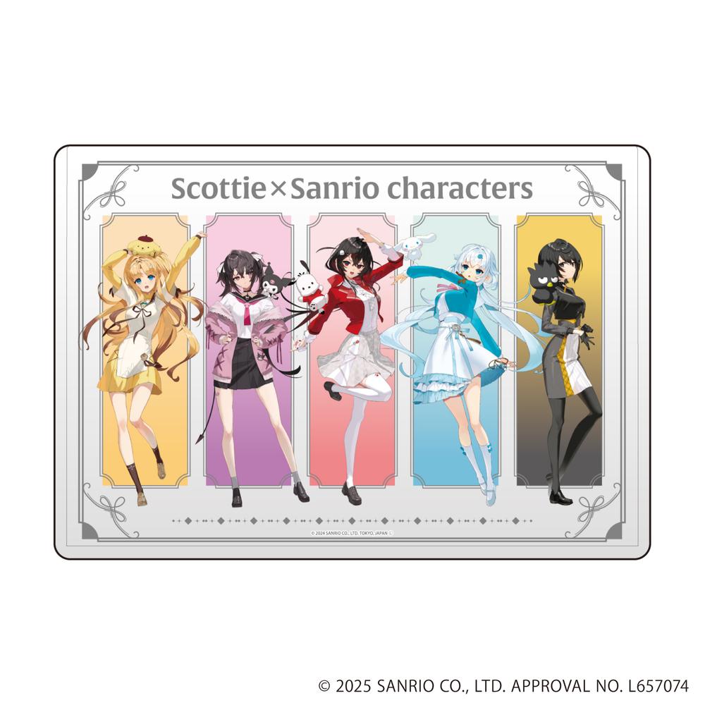 キャラクリアケース「スコッティ×サンリオキャラクターズ」01/並列デザイン(コラボイラスト) - 公式商品画像 | AniSmile