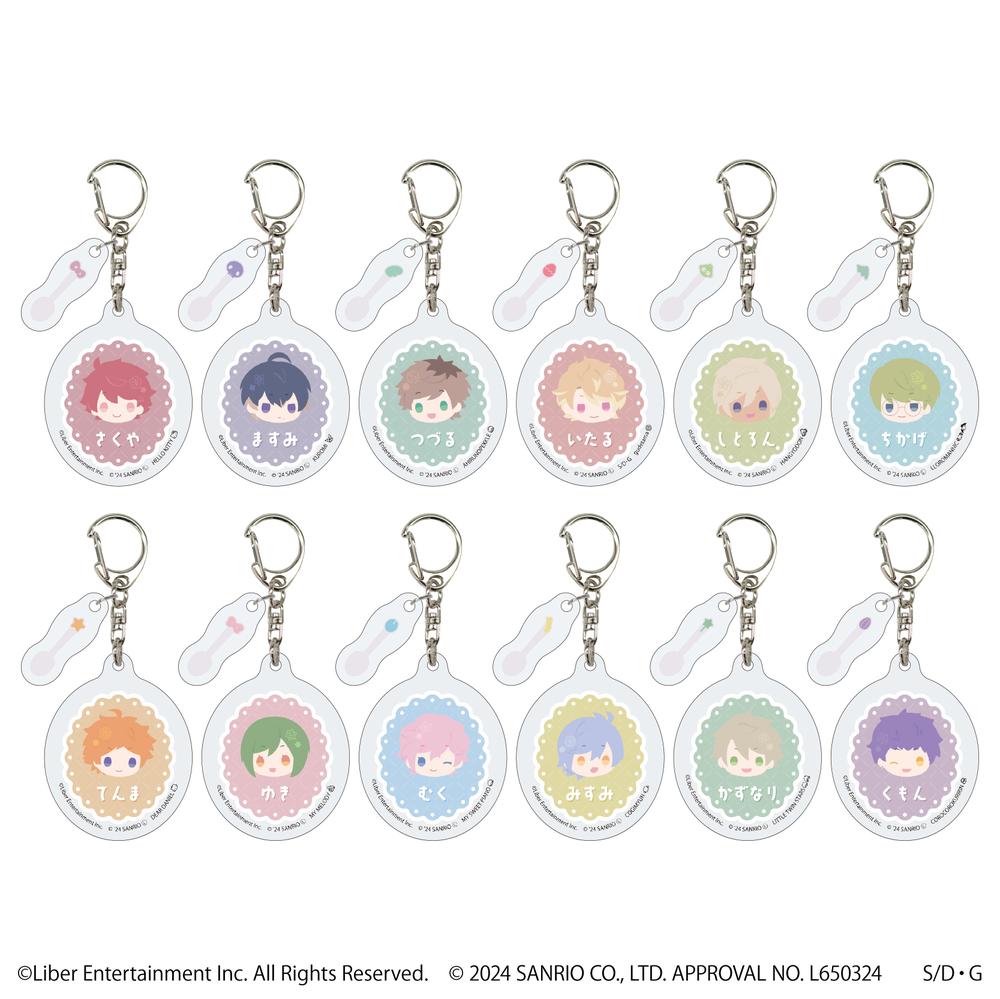 パーツ付きアクリルキーホルダー「A3!×Sanrio characters」01/S&S ブラインド(全12種)(ミニキャライラスト) - 公式商品画像 | AniSmile