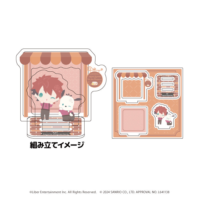 アクリルスタンドプレート「A3!×Sanrio characters」15/七尾 太一×ポチャッコ(ミニキャライラスト) - 公式商品画像 | AniSmile