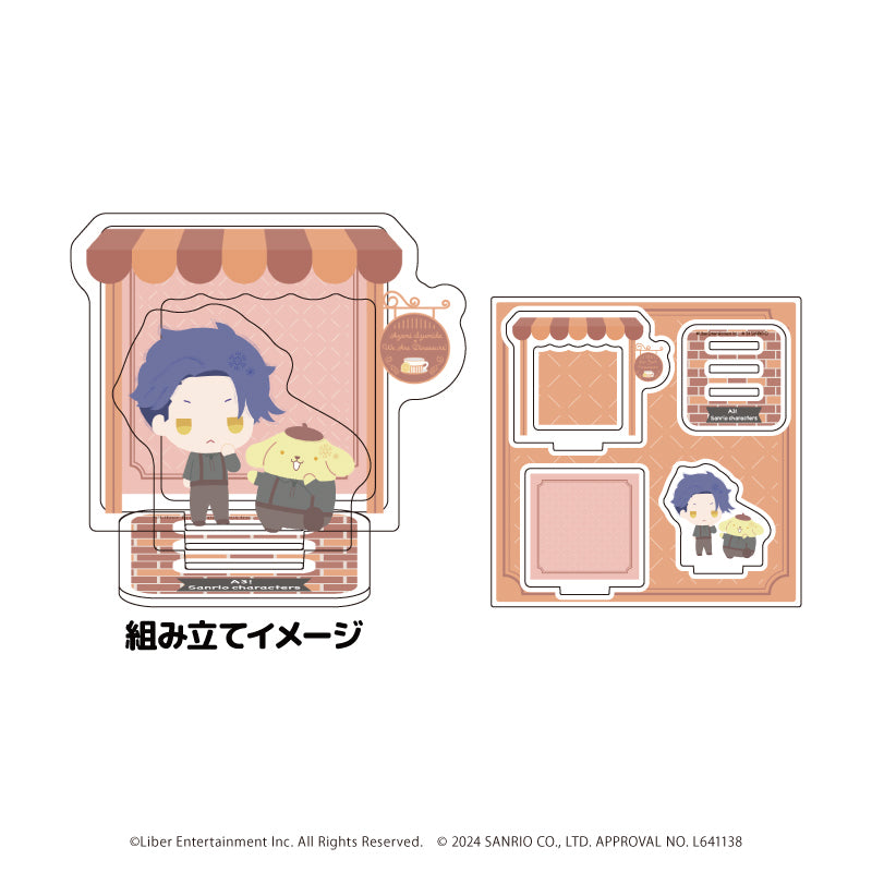 アクリルスタンドプレート「A3!×Sanrio characters」14/兵頭 十座×ポムポムプリン(ミニキャライラスト) - 公式商品画像 | AniSmile