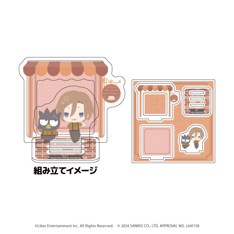 アクリルスタンドプレート「A3!×Sanrio characters」13/摂津 万里×バッドばつ丸(ミニキャライラスト) - 公式商品画像 | AniSmile