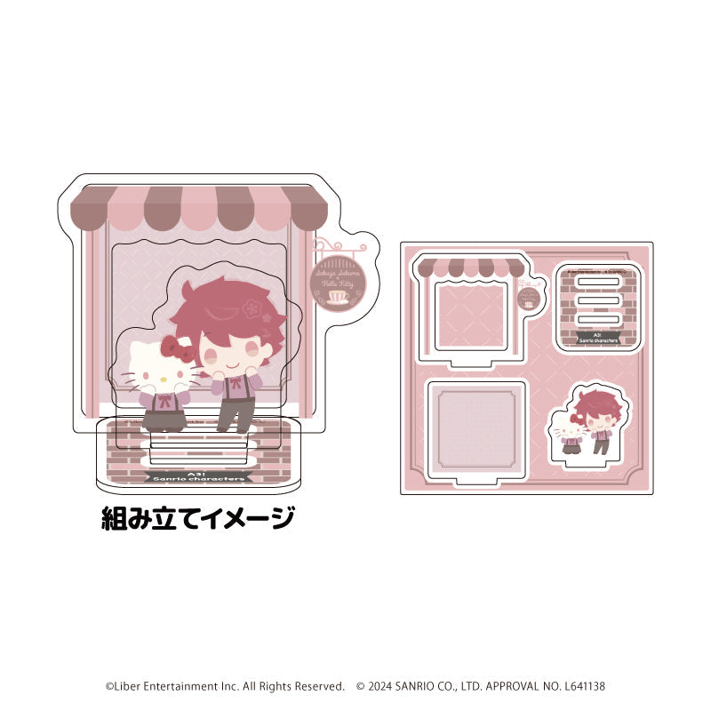 アクリルスタンドプレート「A3!×Sanrio characters」01/佐久間 咲也×ハローキティ(ミニキャライラスト) - 公式商品画像 | AniSmile