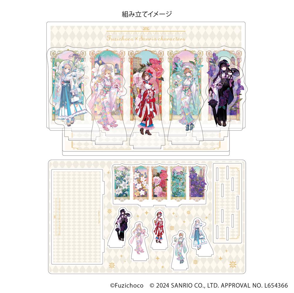 プレミアム アクリルジオラマプレート「藤ちょこ×サンリオキャラクターズ」01/(コラボイラスト) - 公式商品画像 | AniSmile
