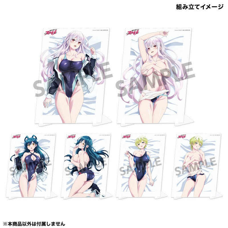 魔都精兵のスレイブ 描き下ろしビジュアルアクリルプレート 出雲天花 競泳水着 ver. B 画像 2 | AniSmile