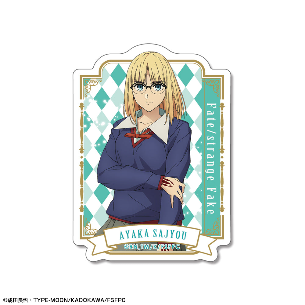 『Fate/strange Fake』 ミニステッカー デザイン01(アヤカ・サジョウ) - AniSmile