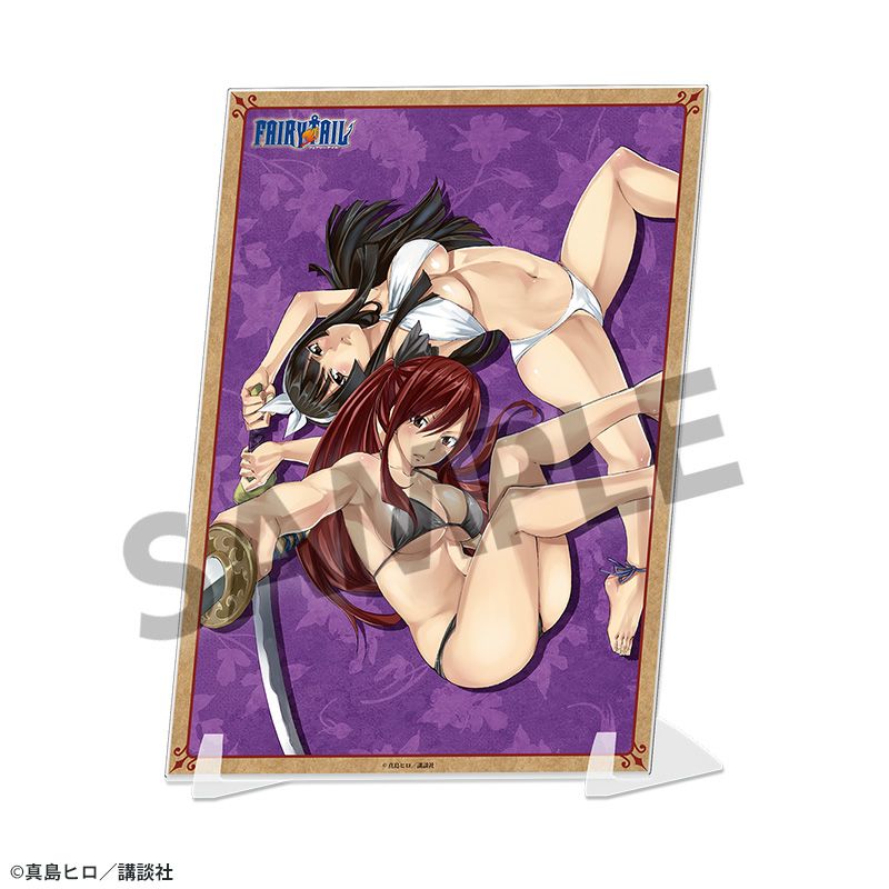 FAIRY TAIL ビジュアルアクリルプレート エルザ&カグラ - 公式商品画像 | AniSmile