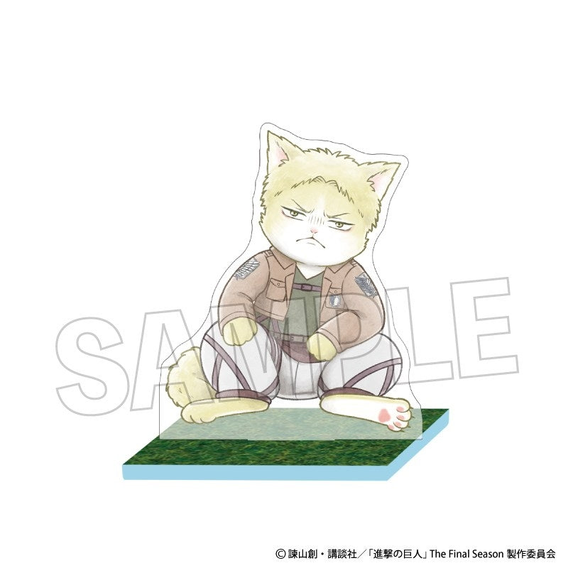 進撃の巨人 調査兵にゃん 大地なアクリルスタンド ライナー - 公式商品画像 | AniSmile