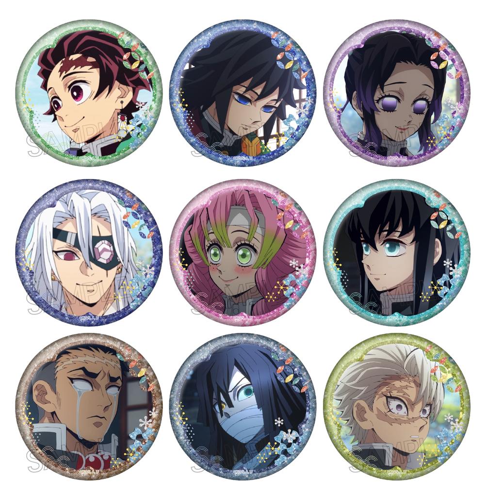 鬼滅の刃 グリッター缶バッジ Vol.2 BOX(9個入)【再販】 - 公式商品画像 | AniSmile