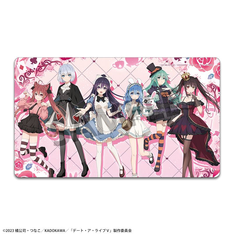 デート・ア・ライブV 描き下ろしラバーマット 不思議の国のアリス ver. - official product image | AniSmile