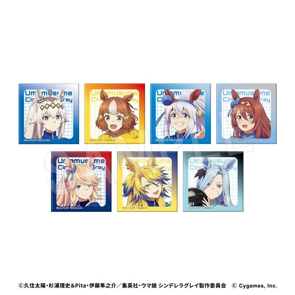 アニメ『ウマ娘 シンデレラグレイ』 ましかく缶バッジ ROUND1コラボver. - AniSmile