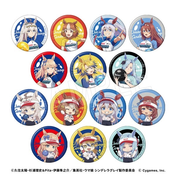 アニメ『ウマ娘 シンデレラグレイ』 トレーディンググリッター缶バッジ ROUND1コラボver. 1pcs - 公式商品画像 | AniSmile