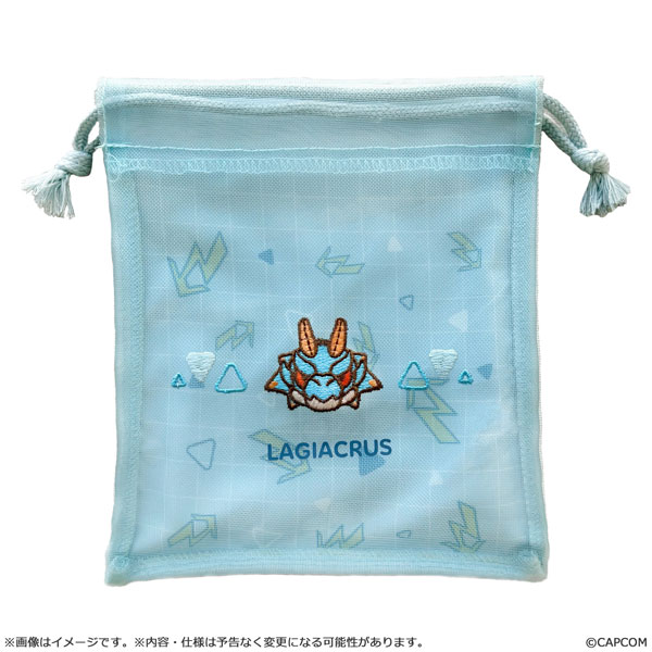 モンスターハンター モンでふぉ メッシュ巾着ポーチ ラギアクルス - 公式商品画像 | AniSmile