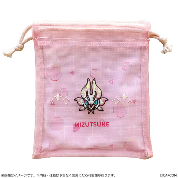モンスターハンター モンでふぉ メッシュ巾着ポーチ タマミツネ - 公式商品画像 | AniSmile