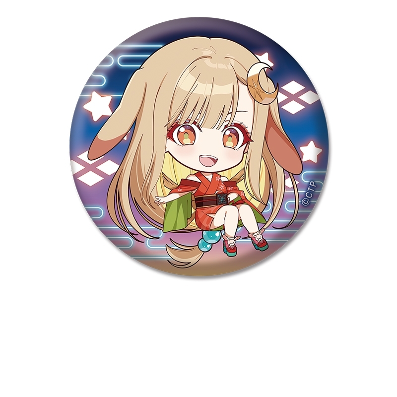 超かぐや姫! ぺたん娘缶バッジ かぐや/VR - 公式商品画像 | AniSmile