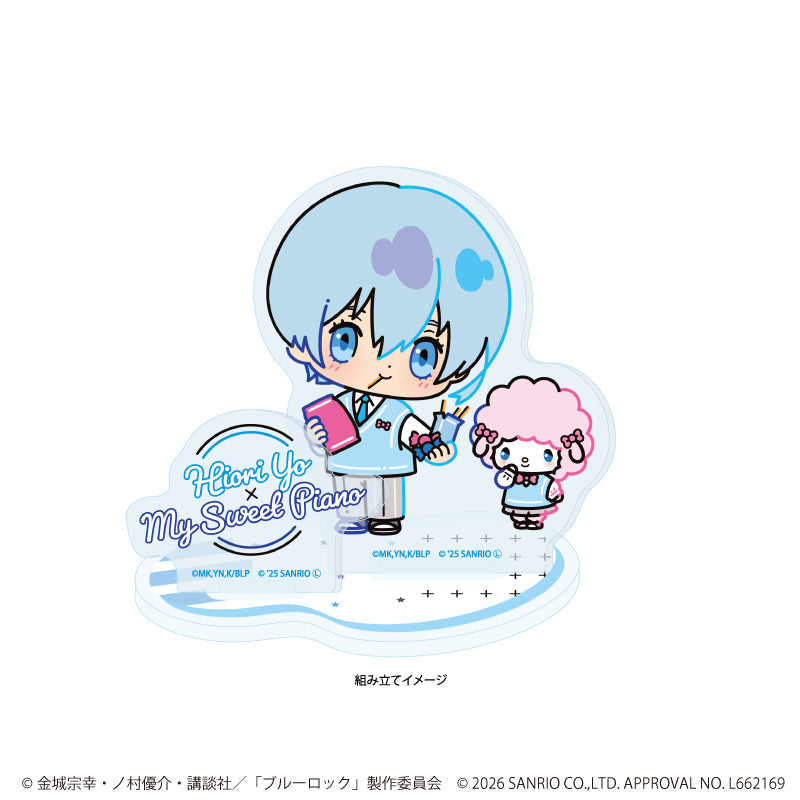 アクリルスタンドプレート「TVアニメ『ブルーロック』×サンリオキャラクターズ」08/氷織 羊×マイスウィートピアノ(コラボイラスト) 画像 2 | AniSmile