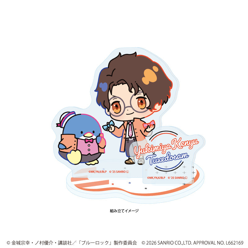 アクリルスタンドプレート「TVアニメ『ブルーロック』×サンリオキャラクターズ」04/雪宮 剣優×タキシードサム(コラボイラスト) 画像 2 | AniSmile