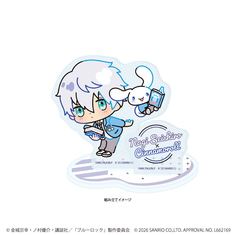 アクリルスタンドプレート「TVアニメ『ブルーロック』×サンリオキャラクターズ」03/凪 誠士郎×シナモロール(コラボイラスト) 画像 2 | AniSmile