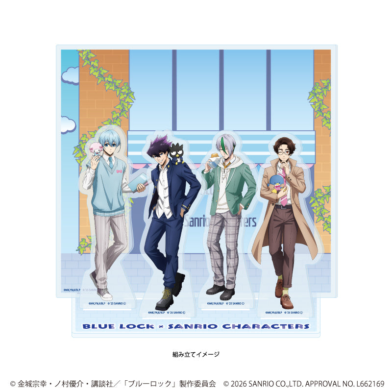 プレミアム アクリルジオラマプレート「TVアニメ『ブルーロック』×サンリオキャラクターズ」07/Bパターン(コラボイラスト) 画像 2 | AniSmile