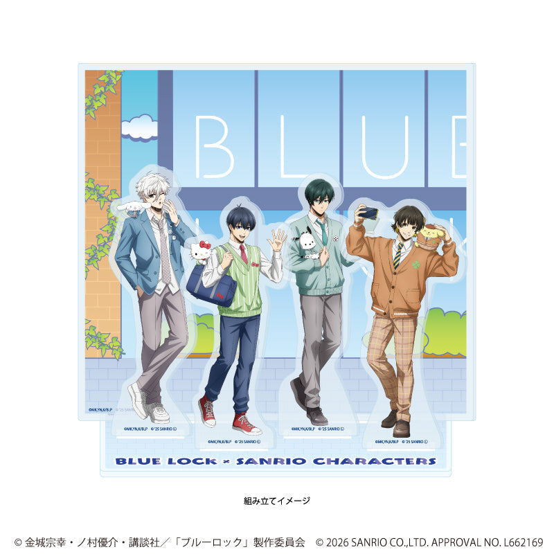 プレミアム アクリルジオラマプレート「TVアニメ『ブルーロック』×サンリオキャラクターズ」06/Aパターン(コラボイラスト) 画像 2 | AniSmile