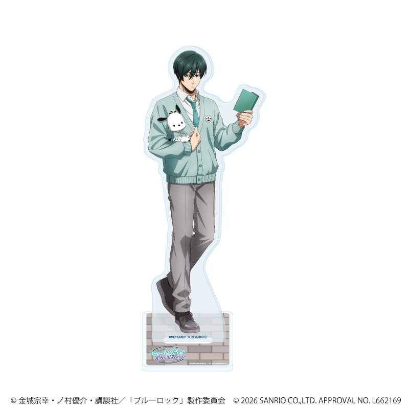 アクリルスタンド「TVアニメ『ブルーロック』×サンリオキャラクターズ」30/糸師 凛×ポチャッコ(コラボイラスト) - 公式商品画像 | AniSmile