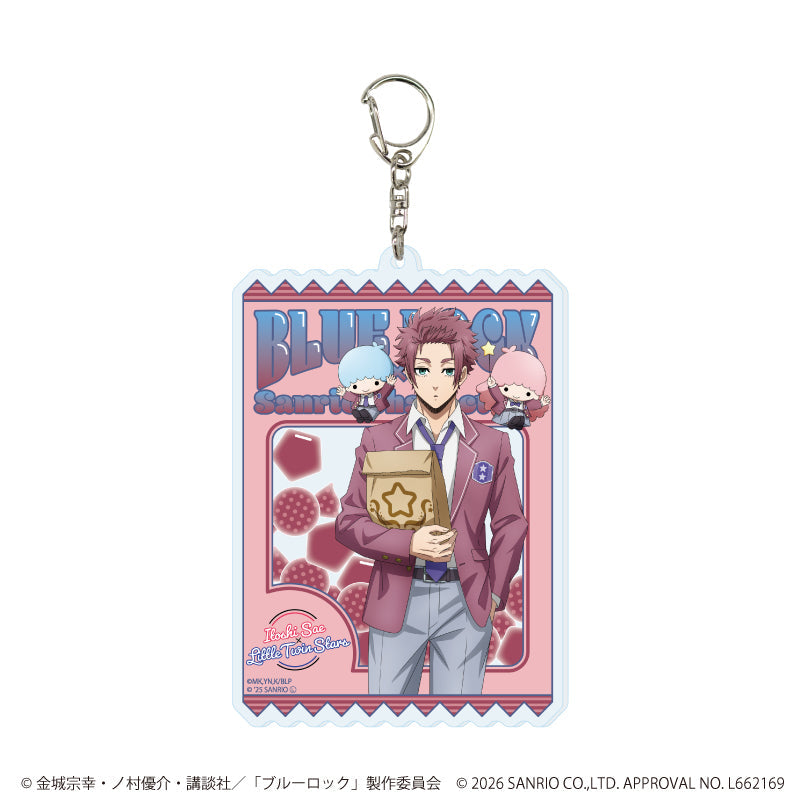 デカアクリルキーホルダー「TVアニメ『ブルーロック』×サンリオキャラクターズ」30/糸師 冴×リトルツインスターズ(コラボイラスト) - 公式商品画像 | AniSmile