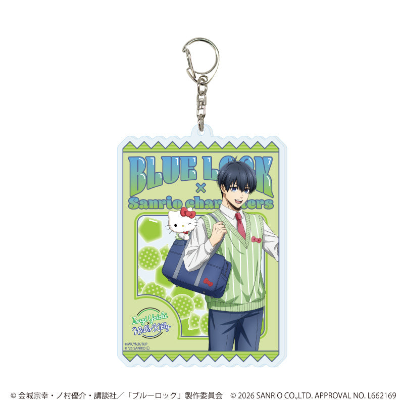 デカアクリルキーホルダー「TVアニメ『ブルーロック』×サンリオキャラクターズ」22/潔 世一×ハローキティ(コラボイラスト) - 公式商品画像 | AniSmile