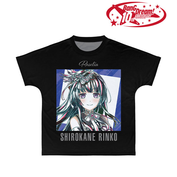 BanG Dream! 白金 燐子 Ani-Art 第6弾 フルグラフィックTシャツユニセックス(サイズ/XXXL) - 公式商品画像 | AniSmile