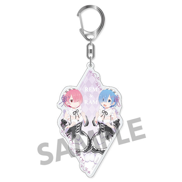 Re:ゼロから始める異世界生活 デカアクリルキーホルダー レム&ラム メイド ver. - 公式商品画像 | AniSmile
