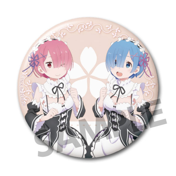 Re:ゼロから始める異世界生活 76mm缶バッジ レム&ラム メイド ver. - AniSmile