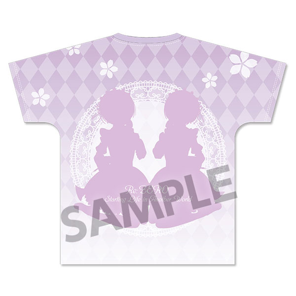 Re:ゼロから始める異世界生活 フルグラフィックTシャツ レム&ラム メイド Mサイズ 画像 3 | AniSmile