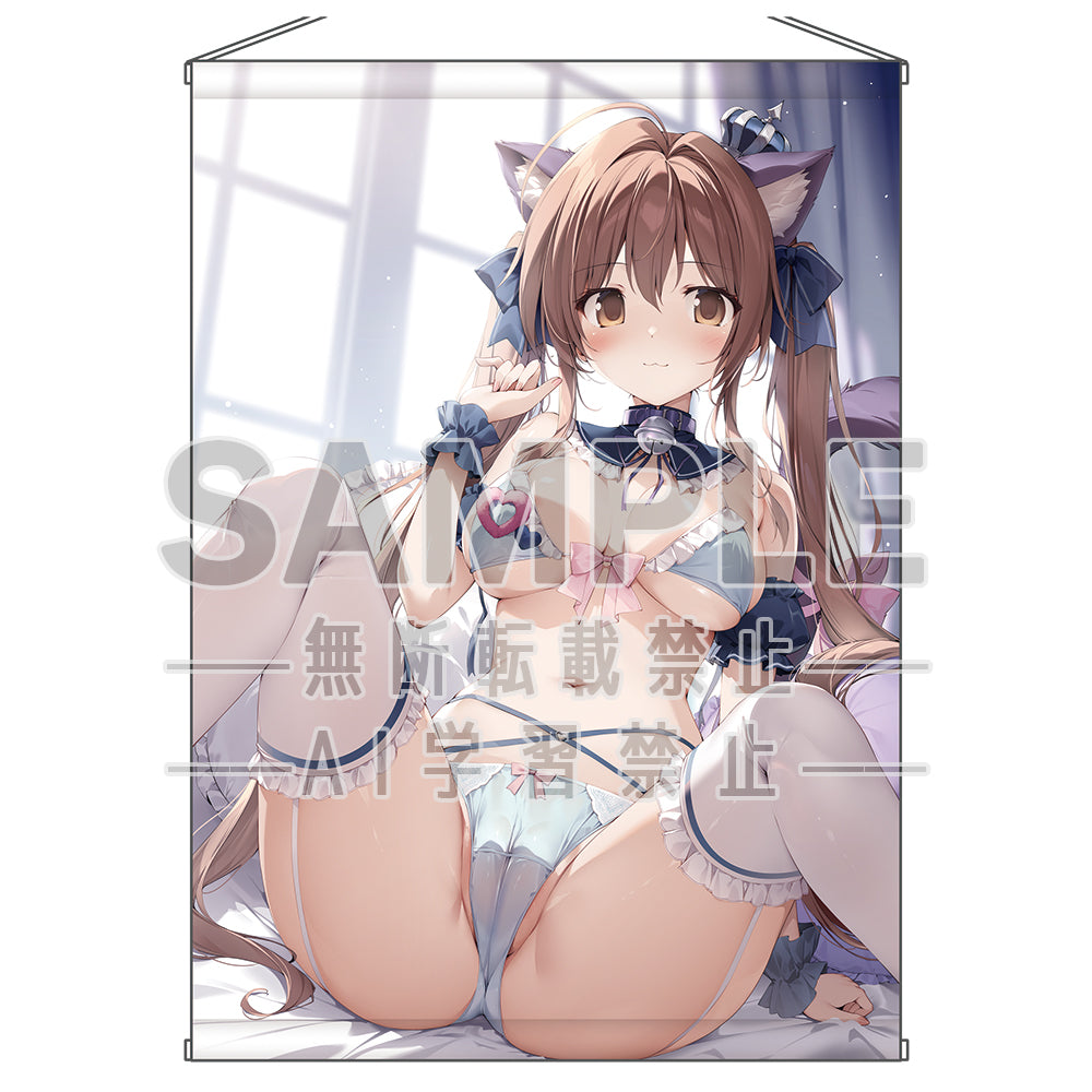 karory描き下ろし ねこみみ夏音ちゃんタペストリー【B2】 - 公式商品画像 | AniSmile