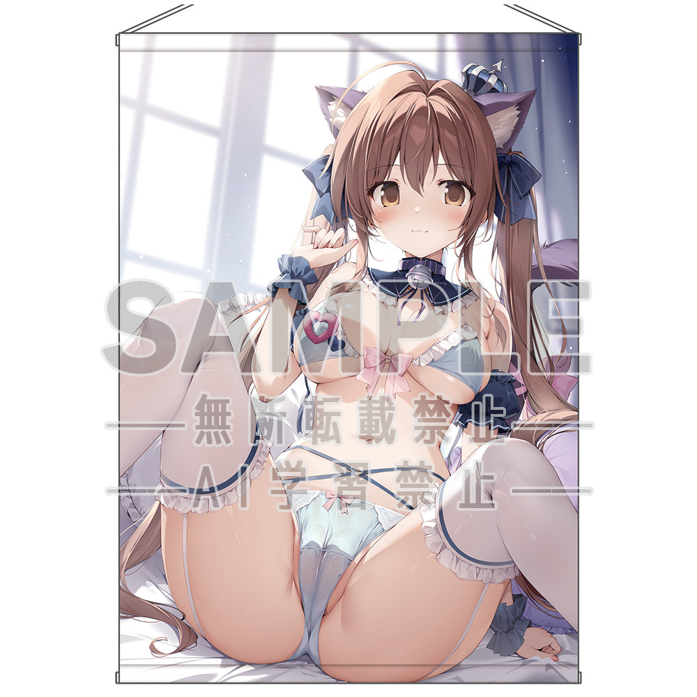 karory描き下ろし ねこみみ夏音ちゃんタペストリー【B1】 - 公式商品画像 | AniSmile