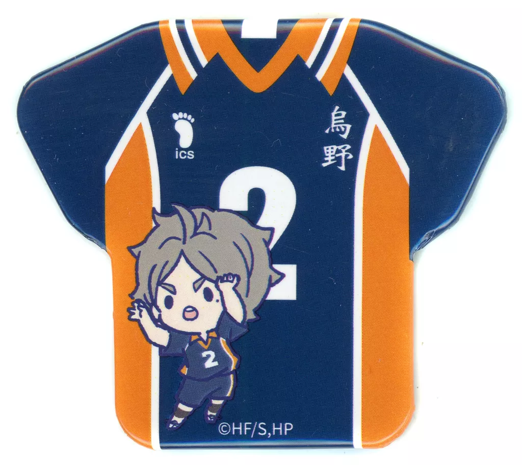 ハイキュー!! POP UP SHOP トレーディングユニフォーム缶バッジ烏野 - 公式商品画像 | AniSmile