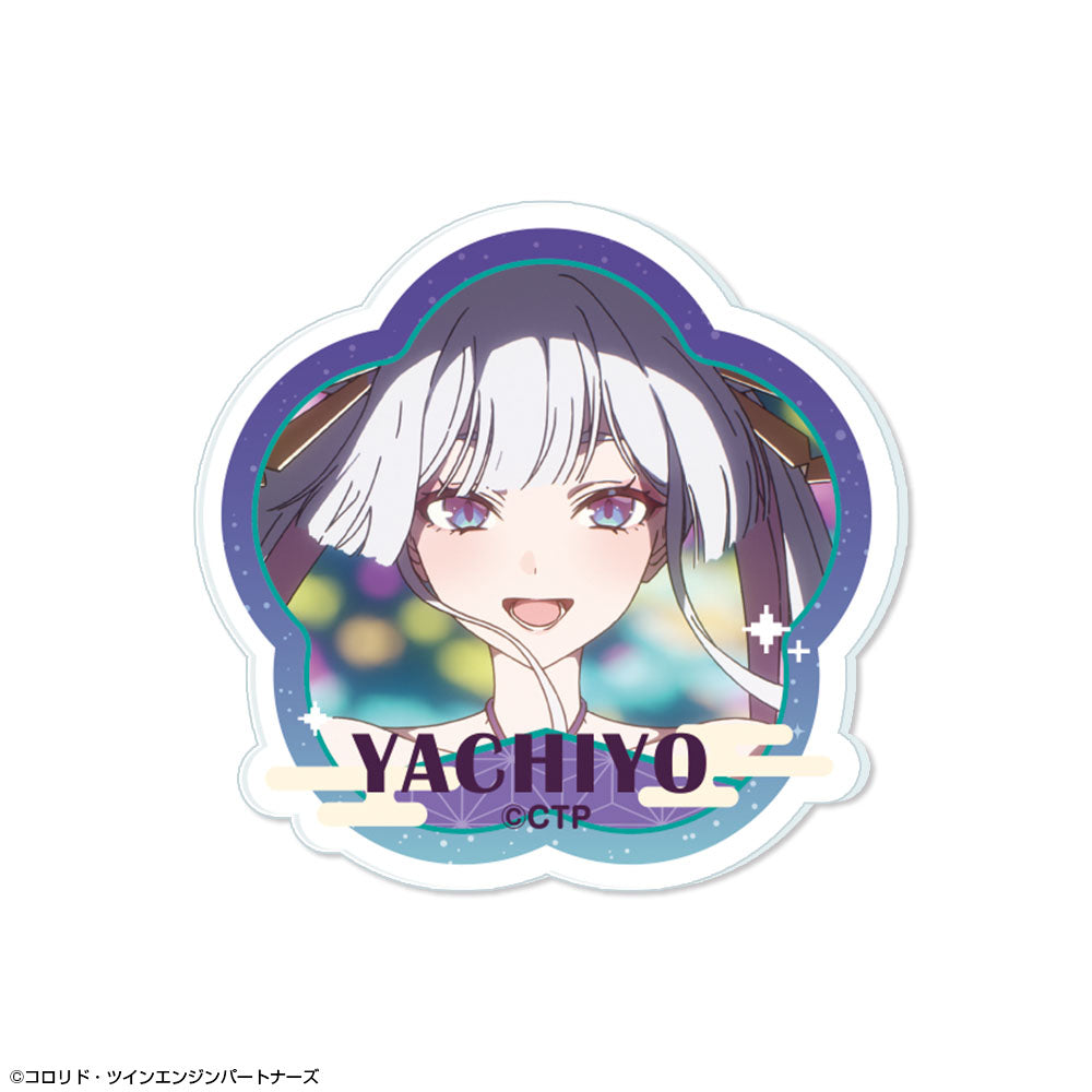 超かぐや姫! アクリルバッジ デザイン11(月見ヤチヨ) - 公式商品画像 | AniSmile
