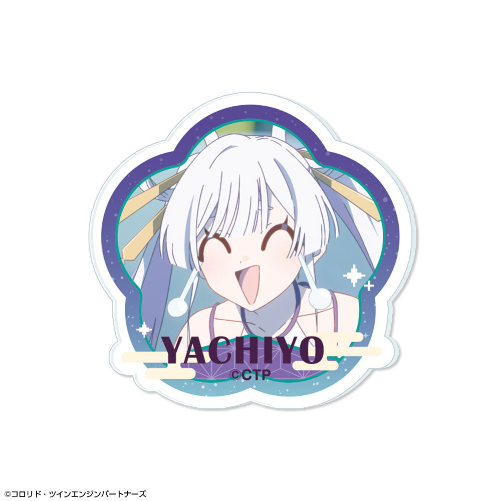超かぐや姫! アクリルバッジ デザイン10(月見ヤチヨ) - 公式商品画像 | AniSmile