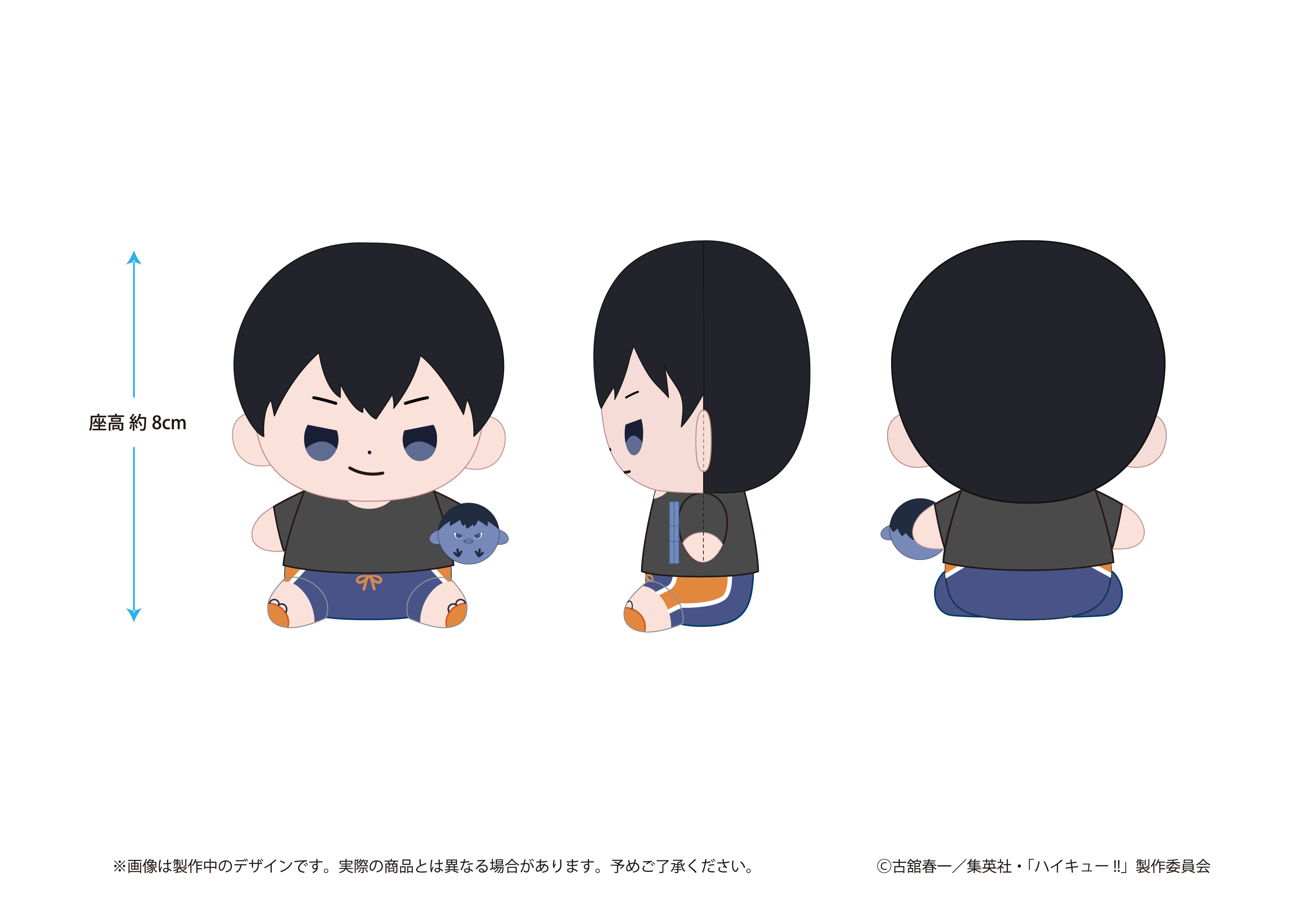 ハイキュー!! もっちび ぬいぐるみ 影山飛雄 ビーチボールver. - 公式商品画像 | AniSmile