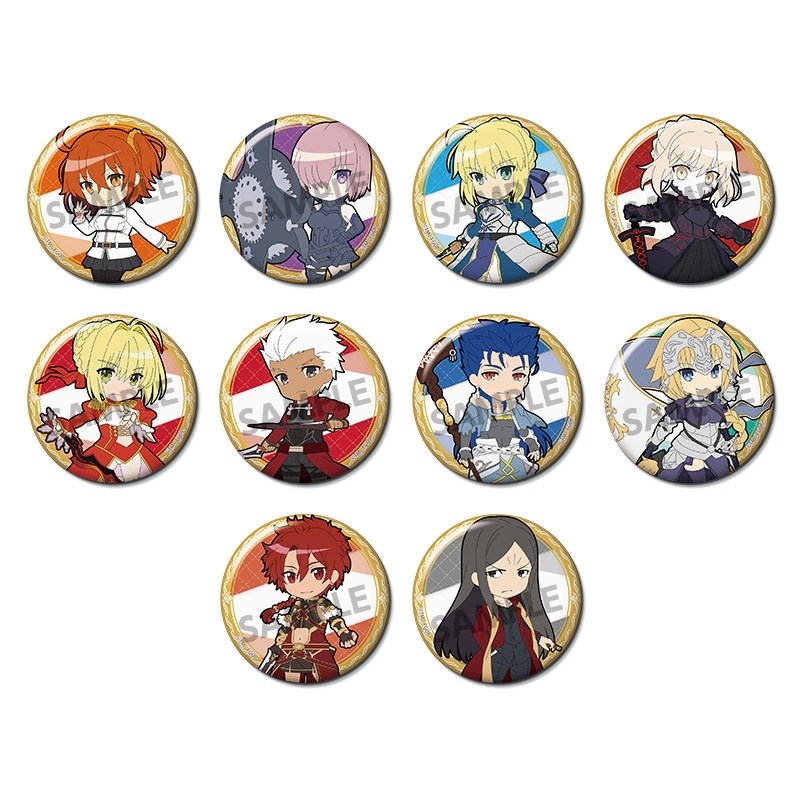 ぴくりる! Fate/Grand Order トレーディング缶バッジ vol.1 - official product image | AniSmile