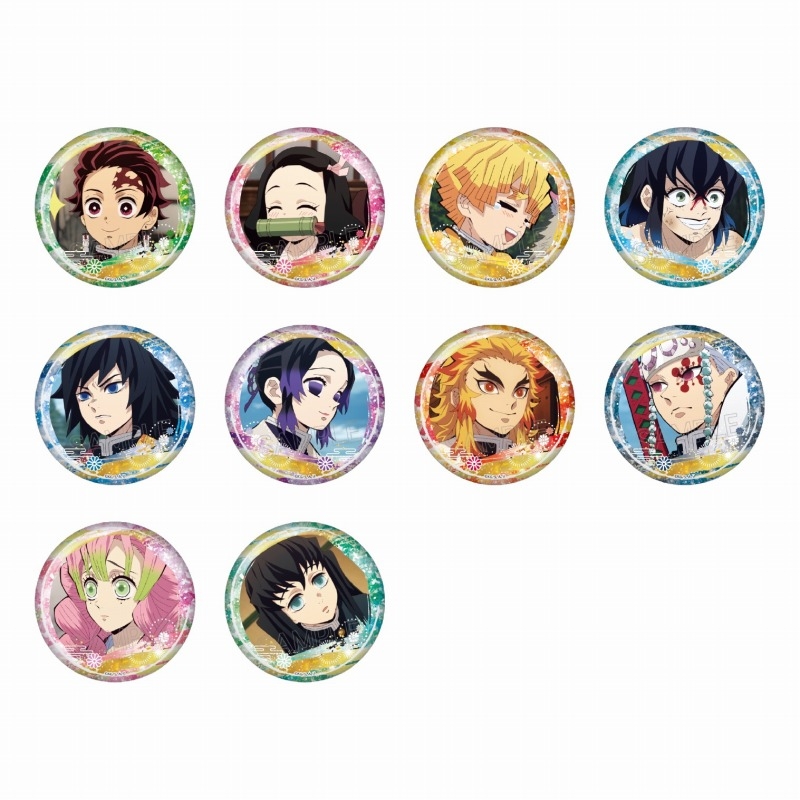 鬼滅の刃 グリッター缶バッジ 単品 - 公式商品画像 | AniSmile