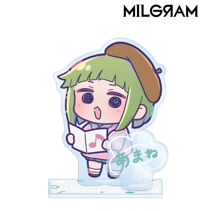 MILGRAM -ミルグラム- 描き下ろし アマネ ミニグラム 幼稚園ver. パーツ付きBIGアクリルスタンド 画像 2 | AniSmile