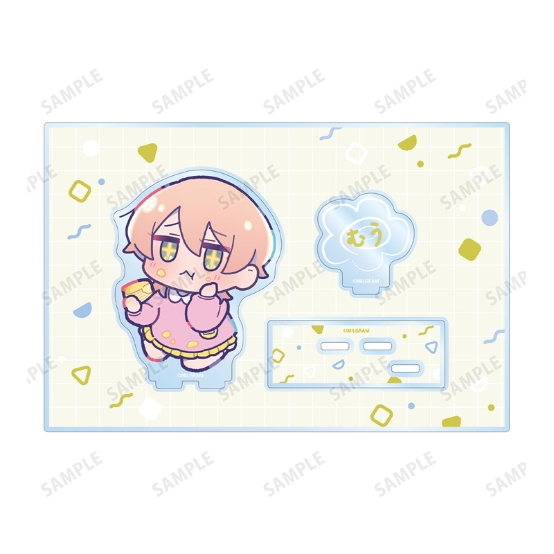 MILGRAM -ミルグラム- 描き下ろし ムウ ミニグラム 幼稚園ver. パーツ付きBIGアクリルスタンド 画像 3 | AniSmile