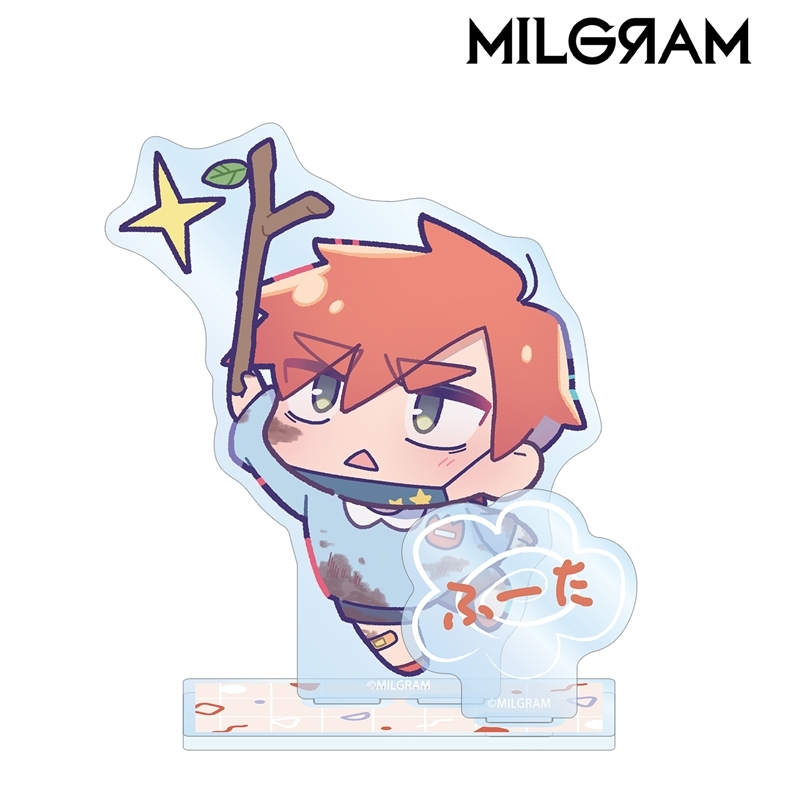 MILGRAM -ミルグラム- 描き下ろし フータ ミニグラム 幼稚園ver. パーツ付きBIGアクリルスタンド 画像 2 | AniSmile