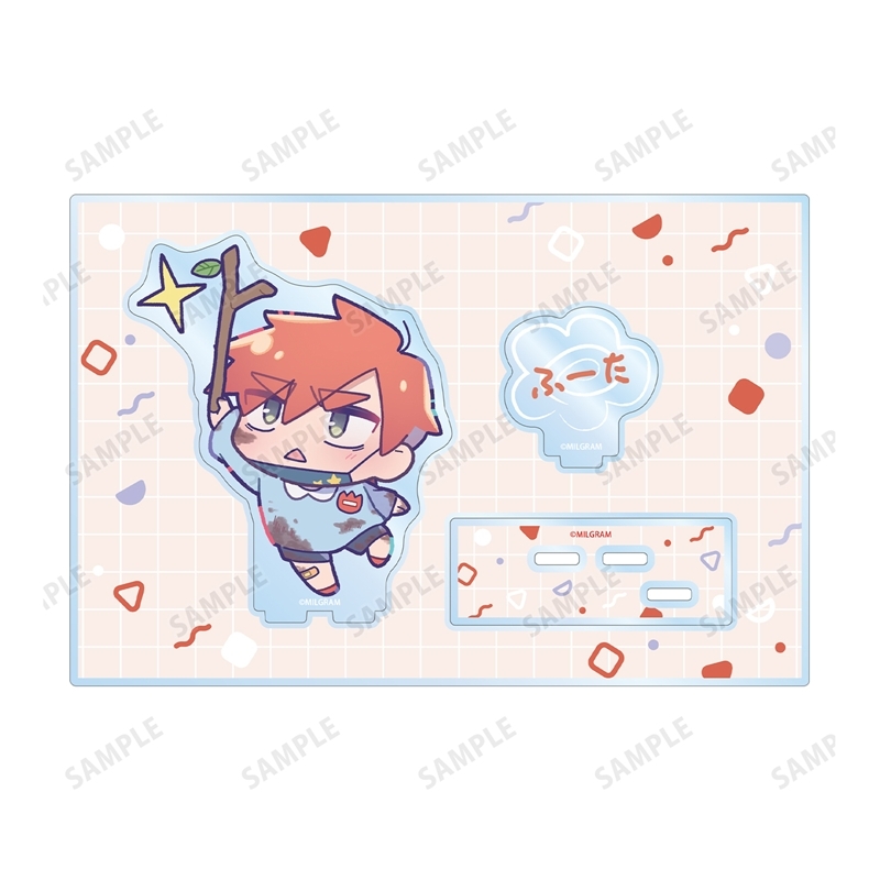 MILGRAM -ミルグラム- 描き下ろし フータ ミニグラム 幼稚園ver. パーツ付きBIGアクリルスタンド 画像 3 | AniSmile