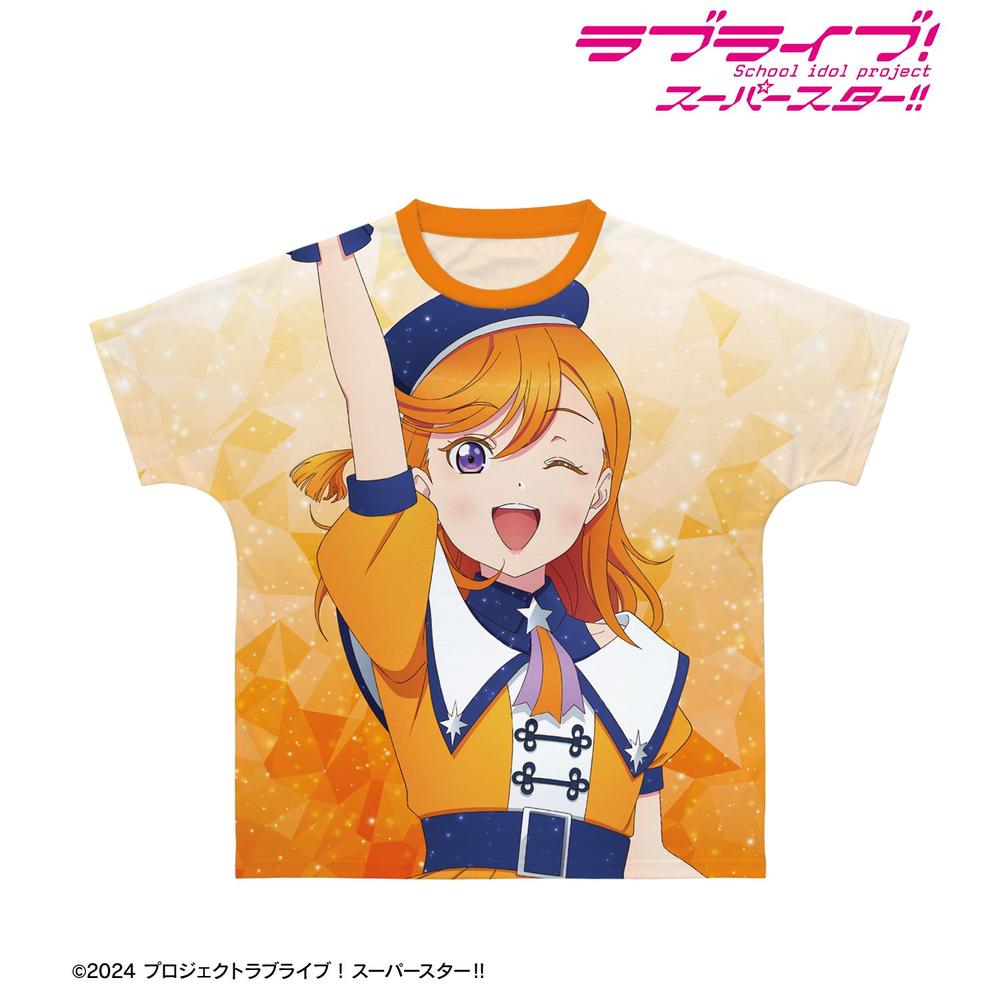 描き下ろし 澁谷かのん スーパースター!!ver. フルグラフィックTシャツユニセックス(サイズ/XXS) 画像 2 | AniSmile